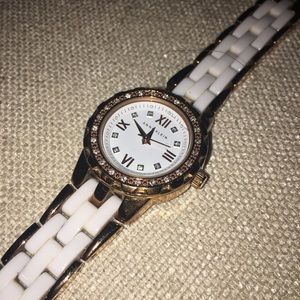 Anne Kline Rose Gold and white watch